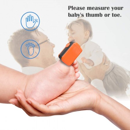 Mighty Rock Pulse oximeter fingertip with Plethysmograph and Perfusion Index, Portable Blood Oxygen Saturation Monitor